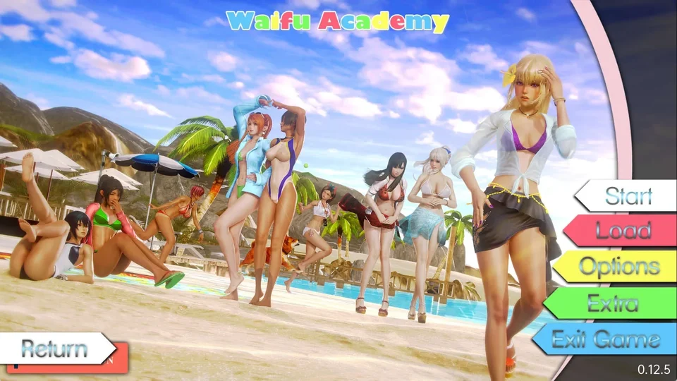 二次元老婆学院 Waifu Academy互动画面